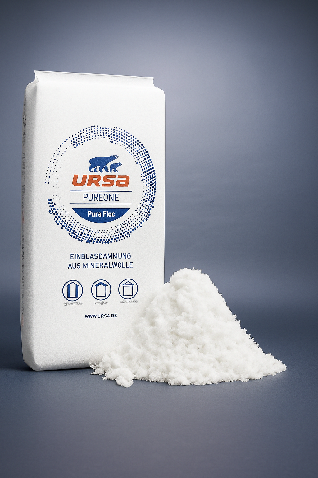 URSA Pure Floc: foukaná minerální izolace